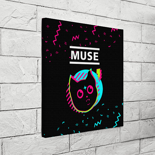 Картина квадратная Muse - rock star cat / 3D-принт – фото 3