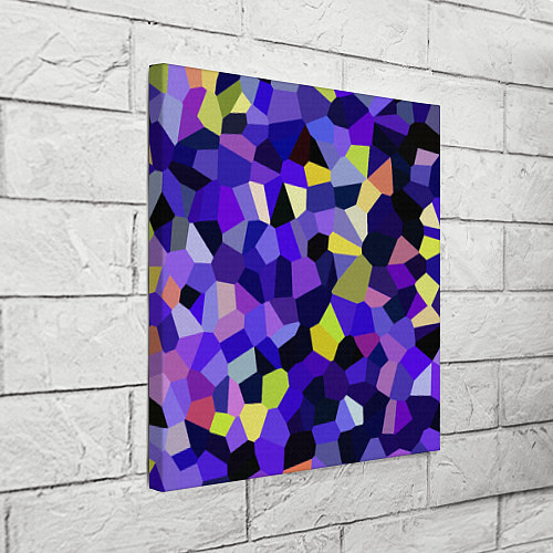 Картина квадратная Мозаика фиолетовая / 3D-принт – фото 3