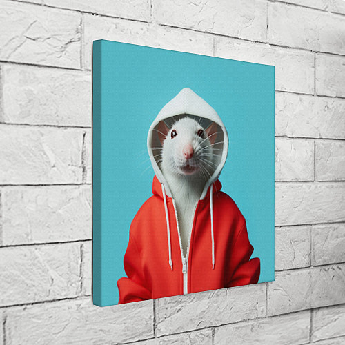 Картина квадратная Крыс в балахоне / 3D-принт – фото 3