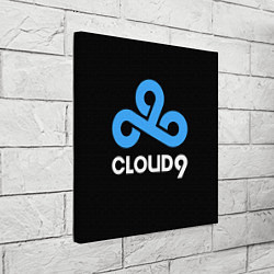 Холст квадратный Cloud9 - esports logo, цвет: 3D-принт — фото 2