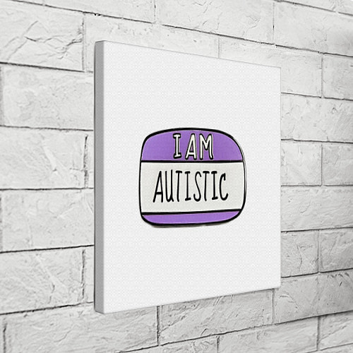 Картина квадратная Аутист значок / 3D-принт – фото 3
