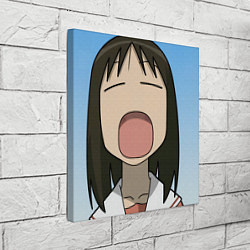 Холст квадратный Azumanga Daioh Аюму Касуга зевает, цвет: 3D-принт — фото 2