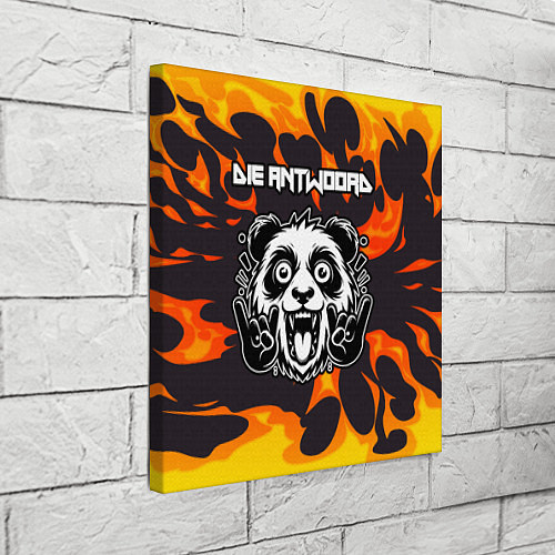 Картина квадратная Die Antwoord рок панда и огонь / 3D-принт – фото 3