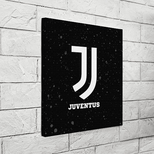 Картина квадратная Juventus sport на темном фоне / 3D-принт – фото 3