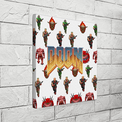 Картина квадратная Doom 1993 паттерн / 3D-принт – фото 3