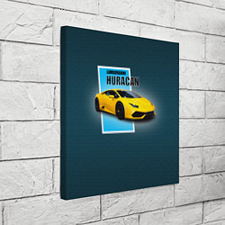 Холст квадратный Спортивная итальянская машина Lamborghini Huracan, цвет: 3D-принт — фото 2