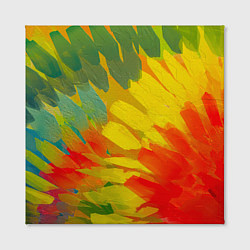 Холст квадратный Абстракция цветение акрил, цвет: 3D-принт — фото 2