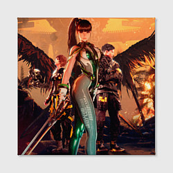 Холст квадратный Ева Адам Лили stellar blade, цвет: 3D-принт — фото 2