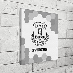 Холст квадратный Everton sport на светлом фоне, цвет: 3D-принт — фото 2