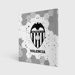 Холст квадратный Valencia sport на светлом фоне, цвет: 3D-принт