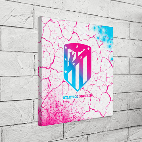 Картина квадратная Atletico Madrid neon gradient style / 3D-принт – фото 3