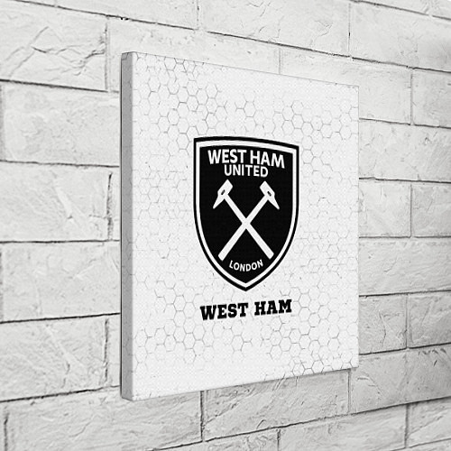 Картина квадратная West Ham sport на светлом фоне / 3D-принт – фото 3