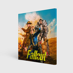 Холст квадратный Fallout all, цвет: 3D-принт