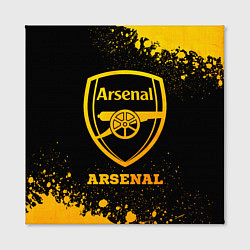 Холст квадратный Arsenal - gold gradient, цвет: 3D-принт — фото 2