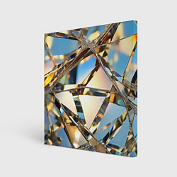 Холст квадратный Грани стекла, цвет: 3D-принт