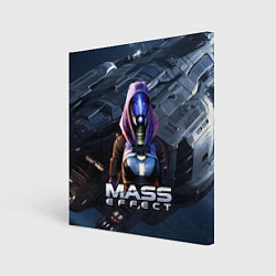 Холст квадратный Mass Effect ТалиЗора, цвет: 3D-принт