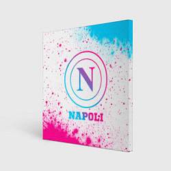 Холст квадратный Napoli neon gradient style, цвет: 3D-принт