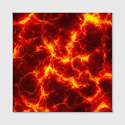 Холст квадратный Текстура огня, цвет: 3D-принт — фото 2
