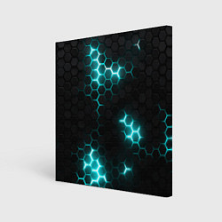 Холст квадратный Дед спейс - текстура нанокостюма, цвет: 3D-принт