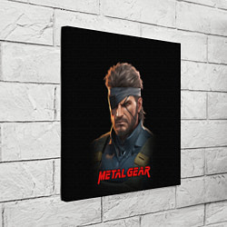 Холст квадратный Веном Снейк из игры Metal gear, цвет: 3D-принт — фото 2