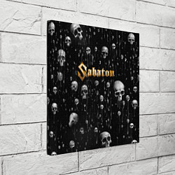 Холст квадратный Sabaton - rock, цвет: 3D-принт — фото 2
