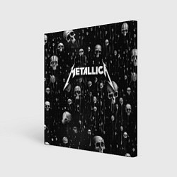 Холст квадратный Metallica - rock, цвет: 3D-принт