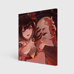 Холст квадратный Honkai Star Rail Sparkle smile, цвет: 3D-принт
