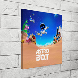 Холст квадратный Astro bot персонажи, цвет: 3D-принт — фото 2