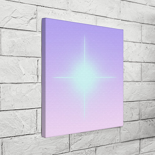 Картина квадратная Свечение белой звезды / 3D-принт – фото 3