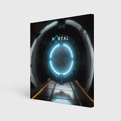 Холст квадратный Portal logo game, цвет: 3D-принт