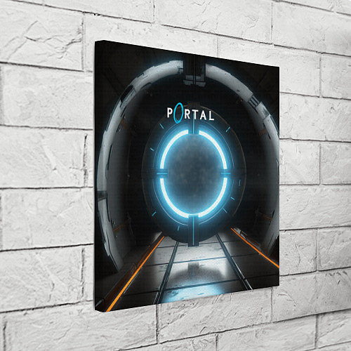 Картина квадратная Portal logo game / 3D-принт – фото 3