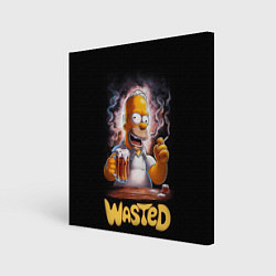 Холст квадратный Homer - wasted, цвет: 3D-принт