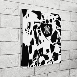 Холст квадратный New York yankees - abstraction, цвет: 3D-принт — фото 2