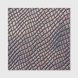 Холст квадратный Кожаный принт, цвет: 3D-принт — фото 2