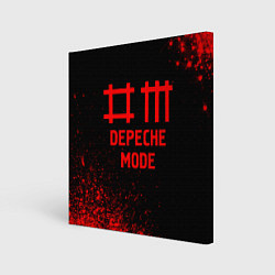 Холст квадратный Depeche Mode - red gradient, цвет: 3D-принт