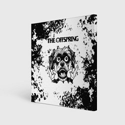 Холст квадратный The Offspring - рок пес, цвет: 3D-принт