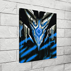 Холст квадратный Абстрактная синяя руна, цвет: 3D-принт — фото 2