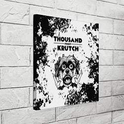Холст квадратный Thousand Foot Krutch - рок пес, цвет: 3D-принт — фото 2