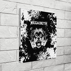 Холст квадратный Megadeth рок пес, цвет: 3D-принт — фото 2