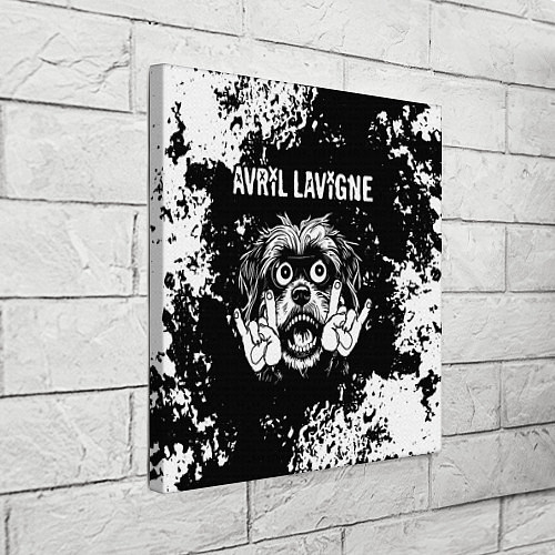 Картина квадратная Avril Lavigne рок пес / 3D-принт – фото 3