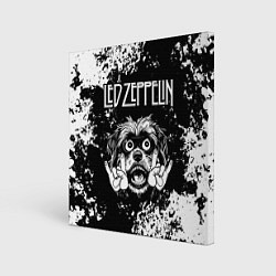 Холст квадратный Led Zeppelin рок пес, цвет: 3D-принт