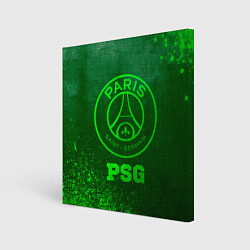 Холст квадратный PSG - green gradient, цвет: 3D-принт