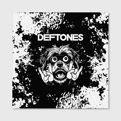 Холст квадратный Deftones рок пес, цвет: 3D-принт — фото 2