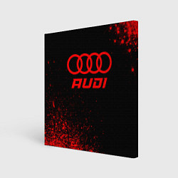 Холст квадратный Audi - red gradient, цвет: 3D-принт