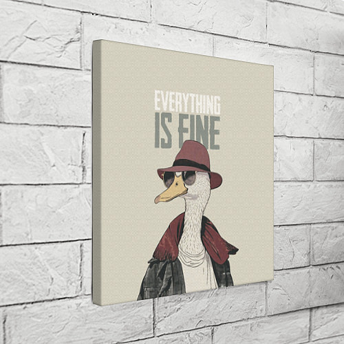 Картина квадратная Гусь - все хорошо / 3D-принт – фото 3