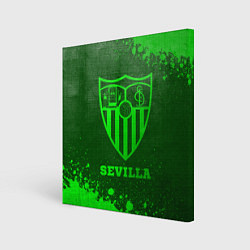 Холст квадратный Sevilla - green gradient, цвет: 3D-принт