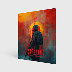 Холст квадратный Stalker 2 poster art, цвет: 3D-принт
