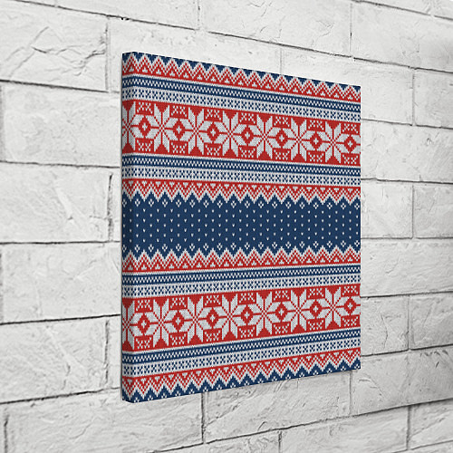 Картина квадратная Knitted Pattern / 3D-принт – фото 3