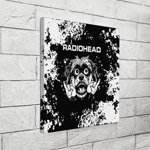 Картина квадратная Radiohead рок пес / 3D-принт – фото 3