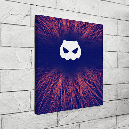 Картина квадратная DanMachi red energy / 3D-принт – фото 3